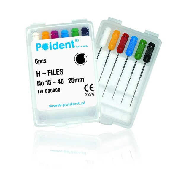 Poldent endostar H.files (Stainless Steel)